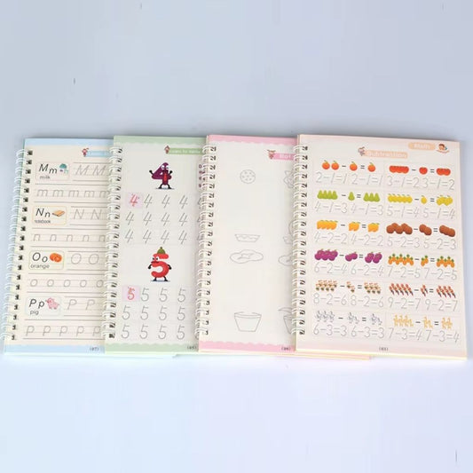 Cahier de Pratique (Ensemble de 4 Livres + 10 Recharges) – كراس التدريب مجموعة من 4 كتب + 10 عبوات حبر ANGLAIS