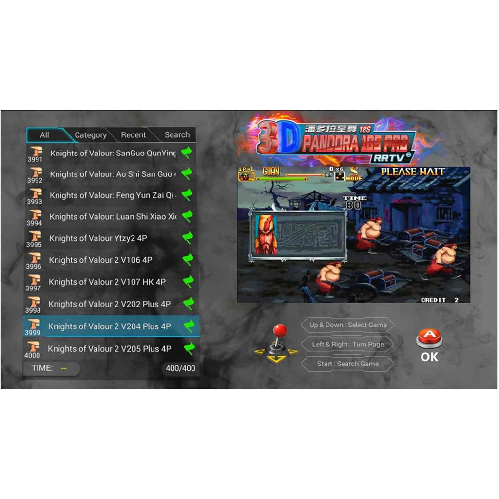Pandora Box 3D Console de jeu d’arcade multi-joueurs + 5000 jeux – جهاز ألعاب
