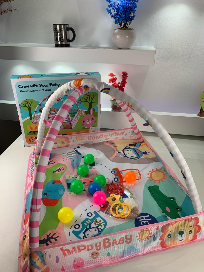 Tapis d'Éveil Bébé 3 en 1 avec Piscine à Balles v2 – سجادة لعب للأطفال 3 في 1 مع كرات