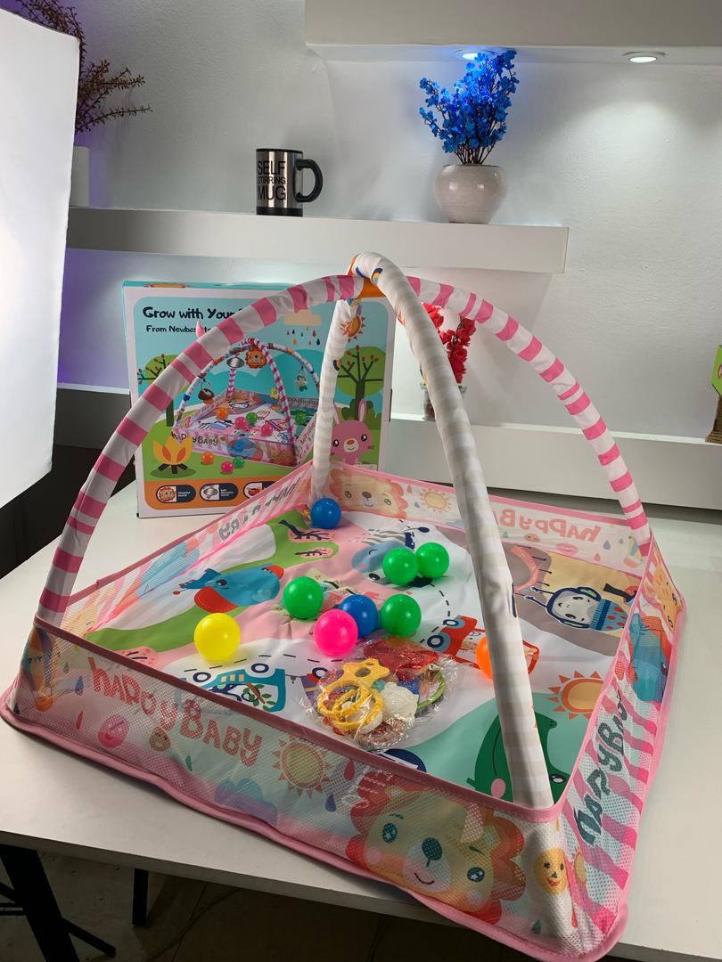 Tapis d'Éveil Bébé 3 en 1 avec Piscine à Balles v2 – سجادة لعب للأطفال 3 في 1 مع كرات