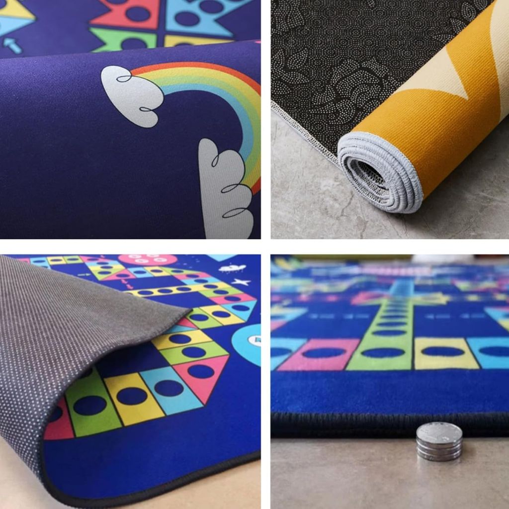 Tapis de Jeu Circuit Voiture pour Enfants 120x155cm – سجادة لعب للأطفال على شكل مسار سيارات