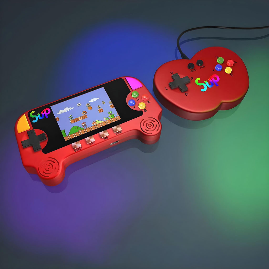 Console rétro Sup F3 avec 500 jeux inclus – جهاز ألعاب كلاسيكية