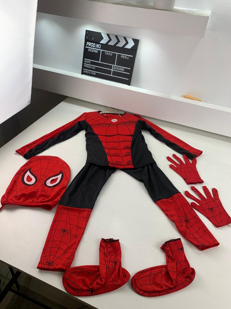 Tenue de Deguisement Spiderman Complet 5PCS Pour Enfants – بدلة سبايدرمان