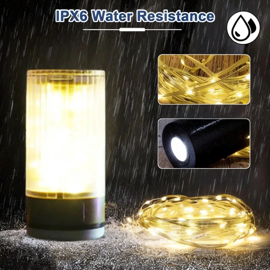Guirlande Lumineuse LED Rechargeable 4en1 Étanche IPX4 - سلسلة أضواء قابلة لإعادة الشحن