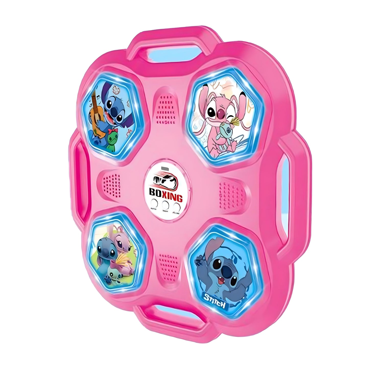 Machine de Boxe Stitch Musicale Rose – آلة الملاكمة الموسيقية للأطفال