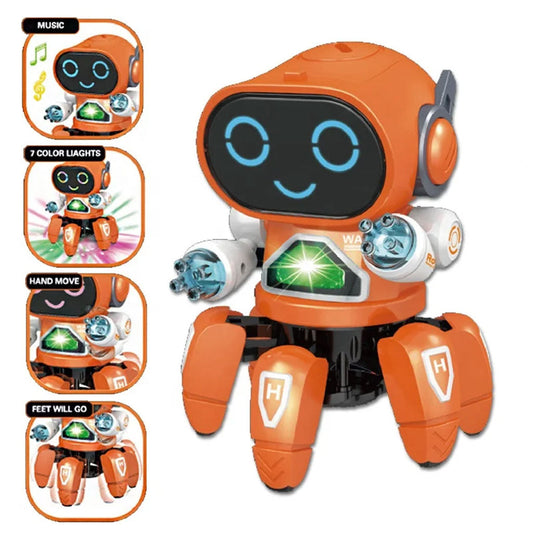 Robot électronique Dansant et Ambulant pour Enfants avec Lumières Clignotantes – لعبة روبوت الراقص